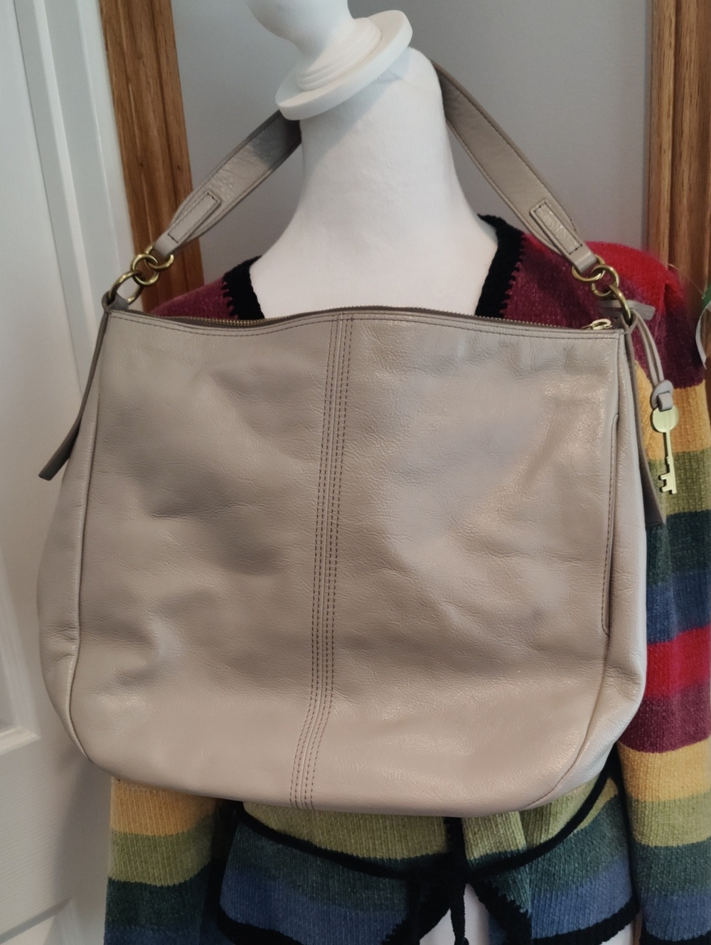 Fossil Jolie Hobo Bag Graystone